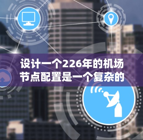 设计一个226年的机场节点配置是一个复杂的系统工程,需要综合考虑多个方面。以下是一个详细的步骤指南,帮助你规划和配置机场的节点系统 设计一个226年的机场节点配置是一个复杂的系统工程,需要综合考虑多个方面。以下是一个详细的步骤指南,帮助你规划和配置机场的节点系统